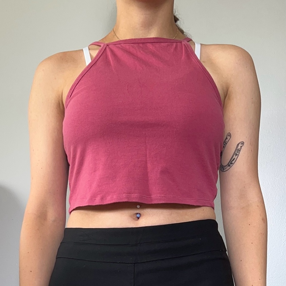 Pink Crop Top